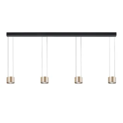 BANKAMP Impulse Flex LED-Hängeleuchte 4fl. rose