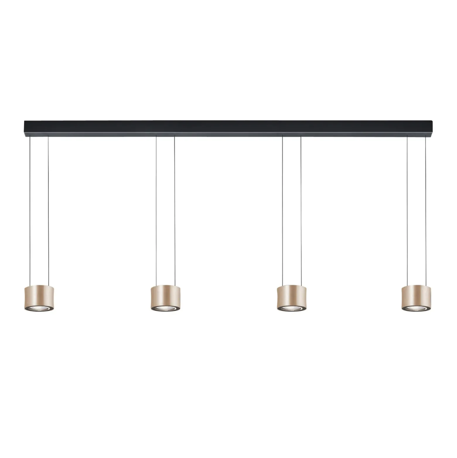 BANKAMP Impulse Flex LED-Hängeleuchte 4fl. rose