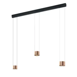 BANKAMP Impulse LED-Hängelampe 3-flammig roségold
