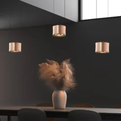 BANKAMP Impulse LED-Hängelampe 3-flammig roségold