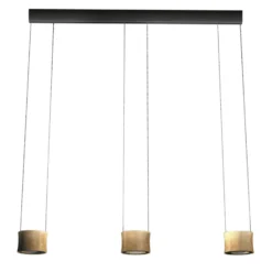 BANKAMP Impulse LED-Hängeleuchte 3-flammig gold