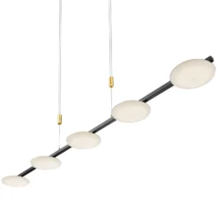 BANKAMP Pure Up LED-Hängeleuchte, fünfflammig