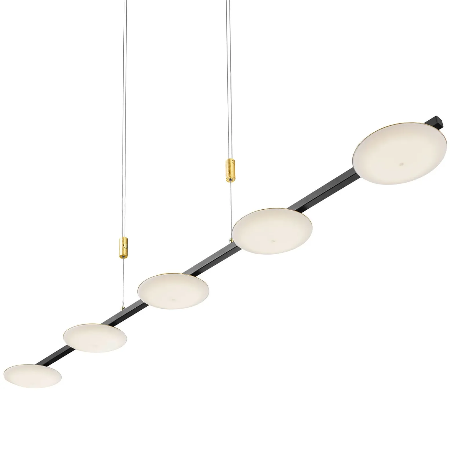 BANKAMP Pure Up LED-Hängeleuchte, fünfflammig