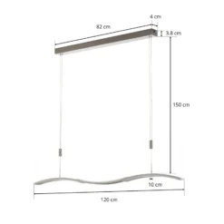BANKAMP Wave II Hängeleuchte LED höhenverstellbar