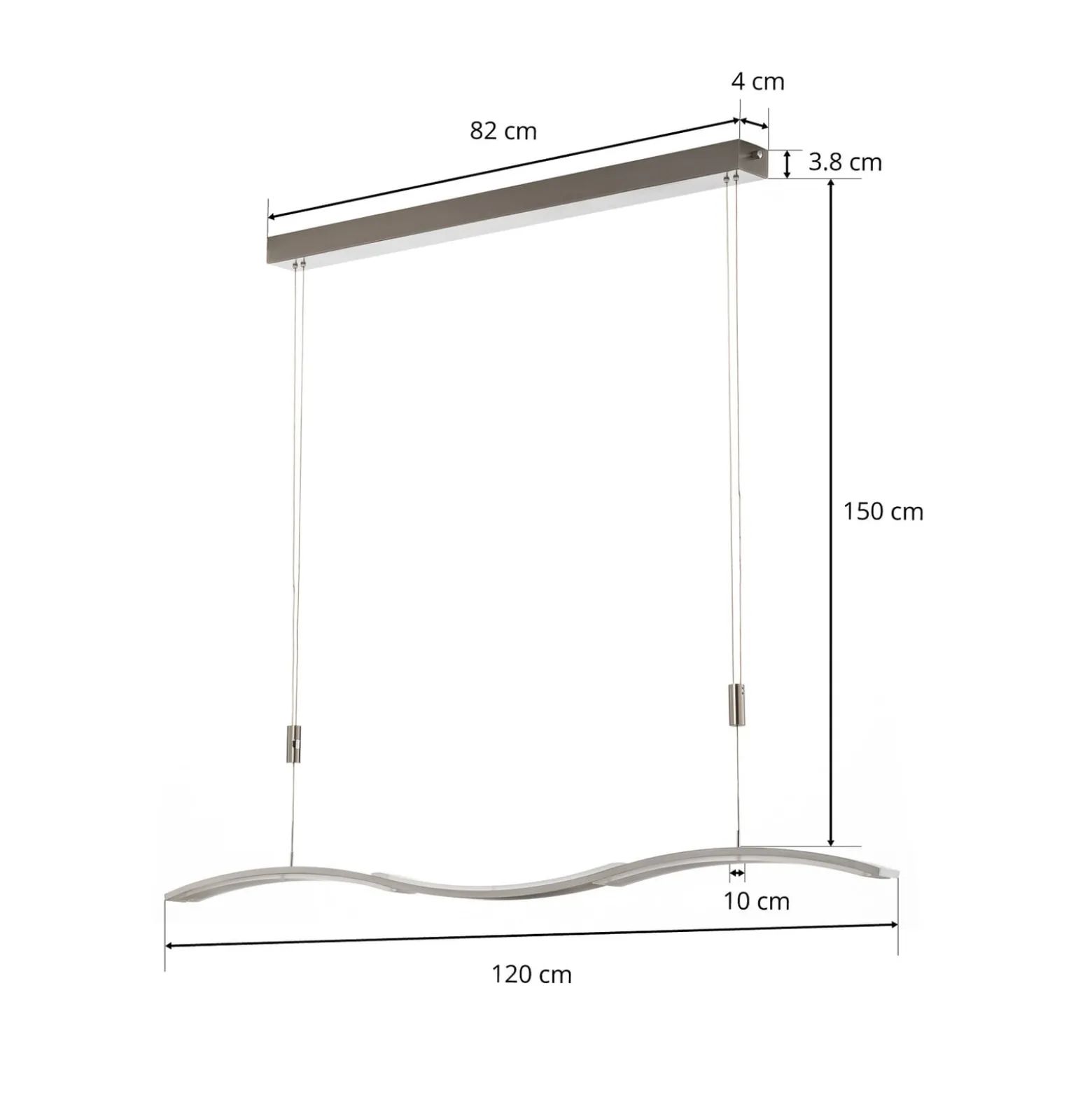 BANKAMP Wave II Hängeleuchte LED höhenverstellbar