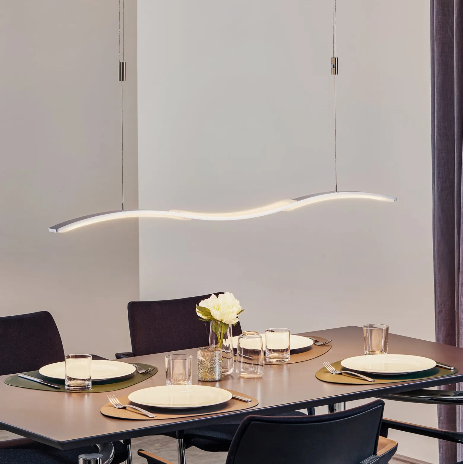 BANKAMP Wave II Hängeleuchte LED höhenverstellbar