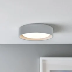 Beacon Deckenleuchte Uno, grau, Beton, Ø 27 cm, GX53
