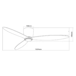 Beacon Deckenventilator Airfusion Radar weiß Ø 132 cm leise