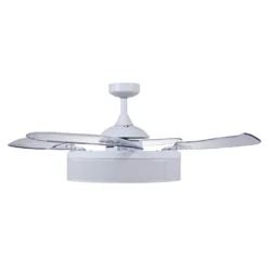Beacon Deckenventilator Licht Fanaway Fraser weiß/klar leise