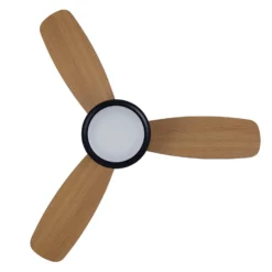 Beacon Deckenventilator mit Licht Flusso schwarz 132cm leise