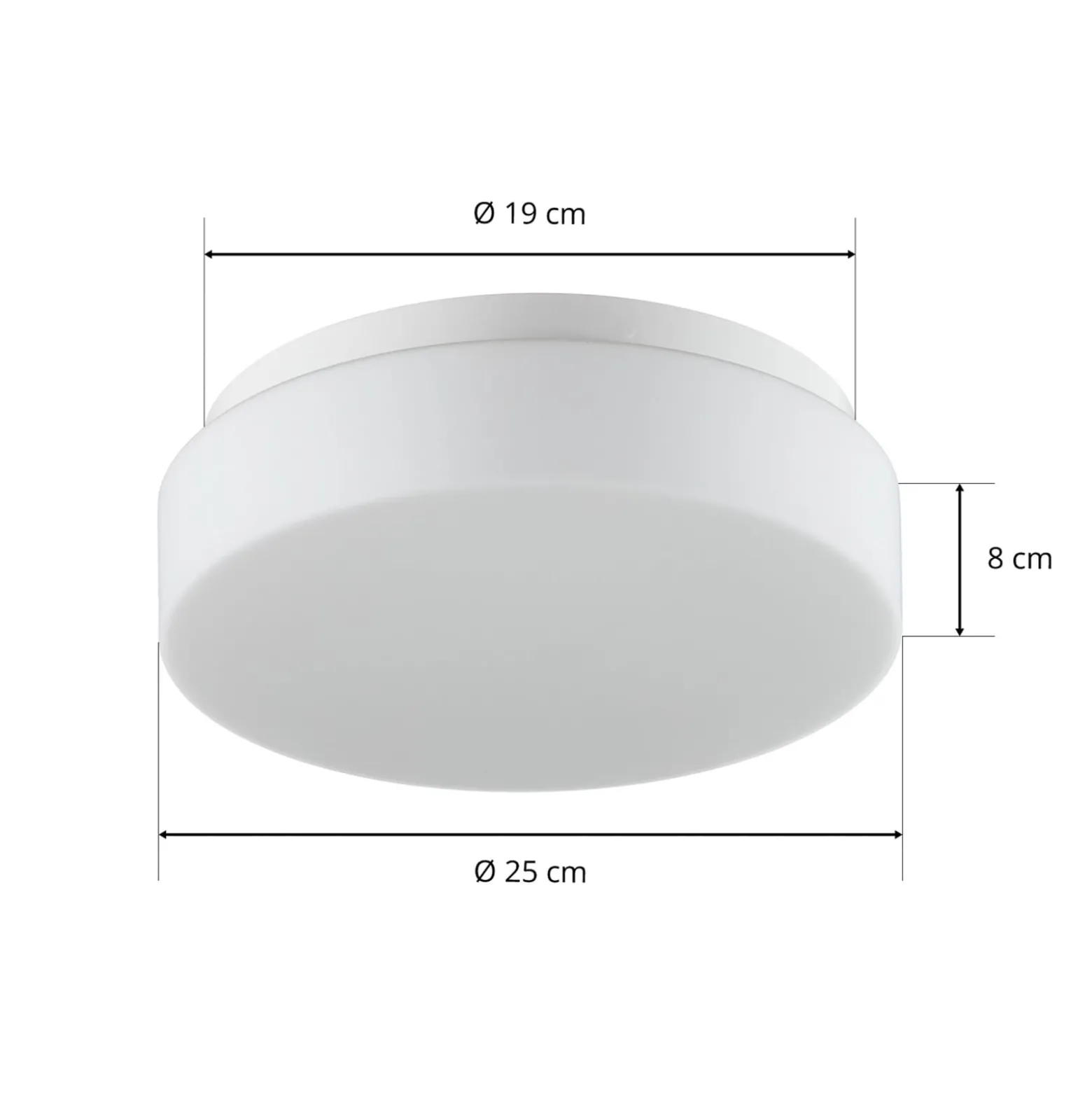 BEGA 50078 LED-Deckenleuchte DALI 3.000K Ø25cm