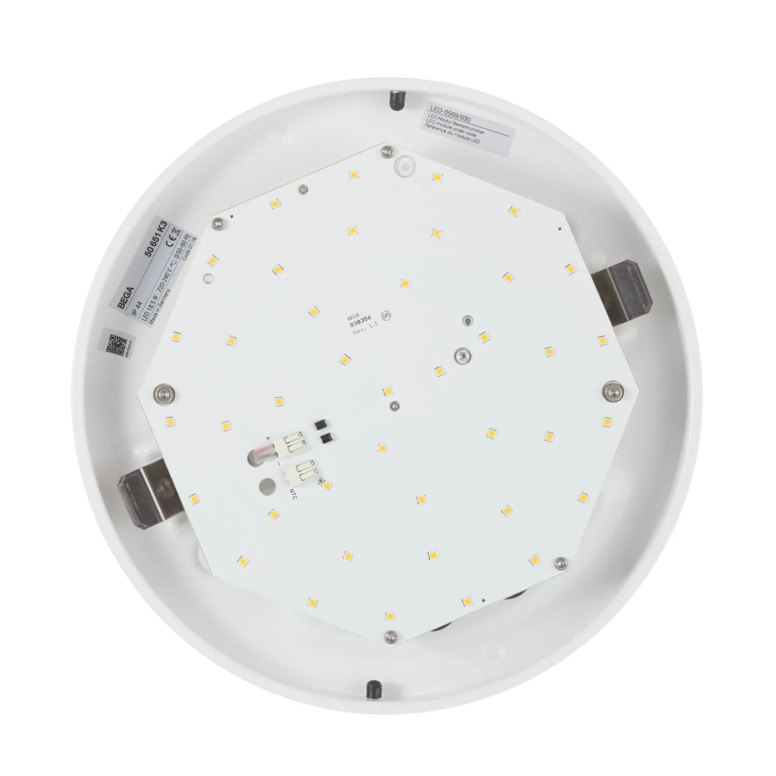 BEGA 50651 LED-Deckenleuchte Opalglas 3.000K Ø34cm