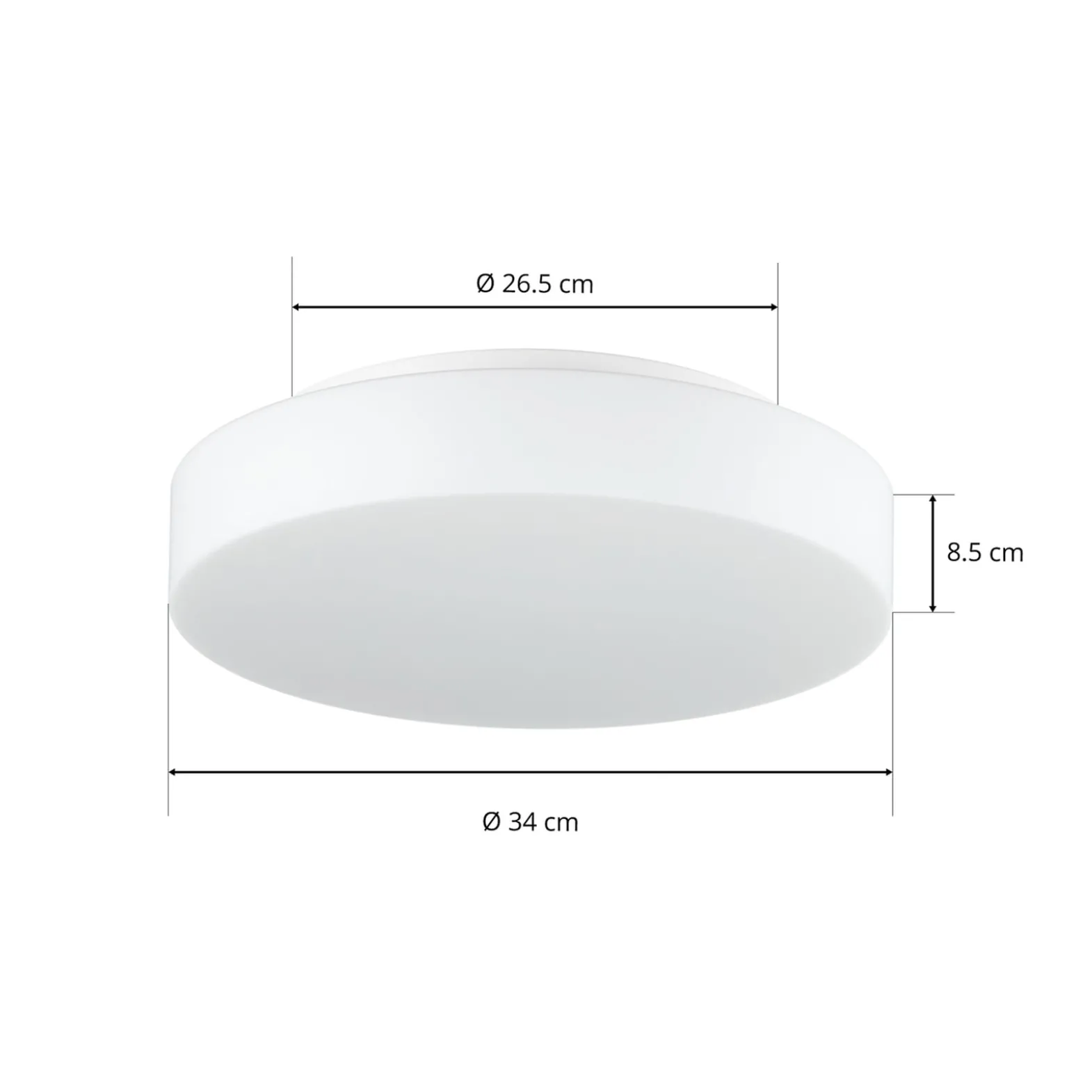 BEGA 50651 LED-Deckenleuchte Opalglas 3.000K Ø34cm