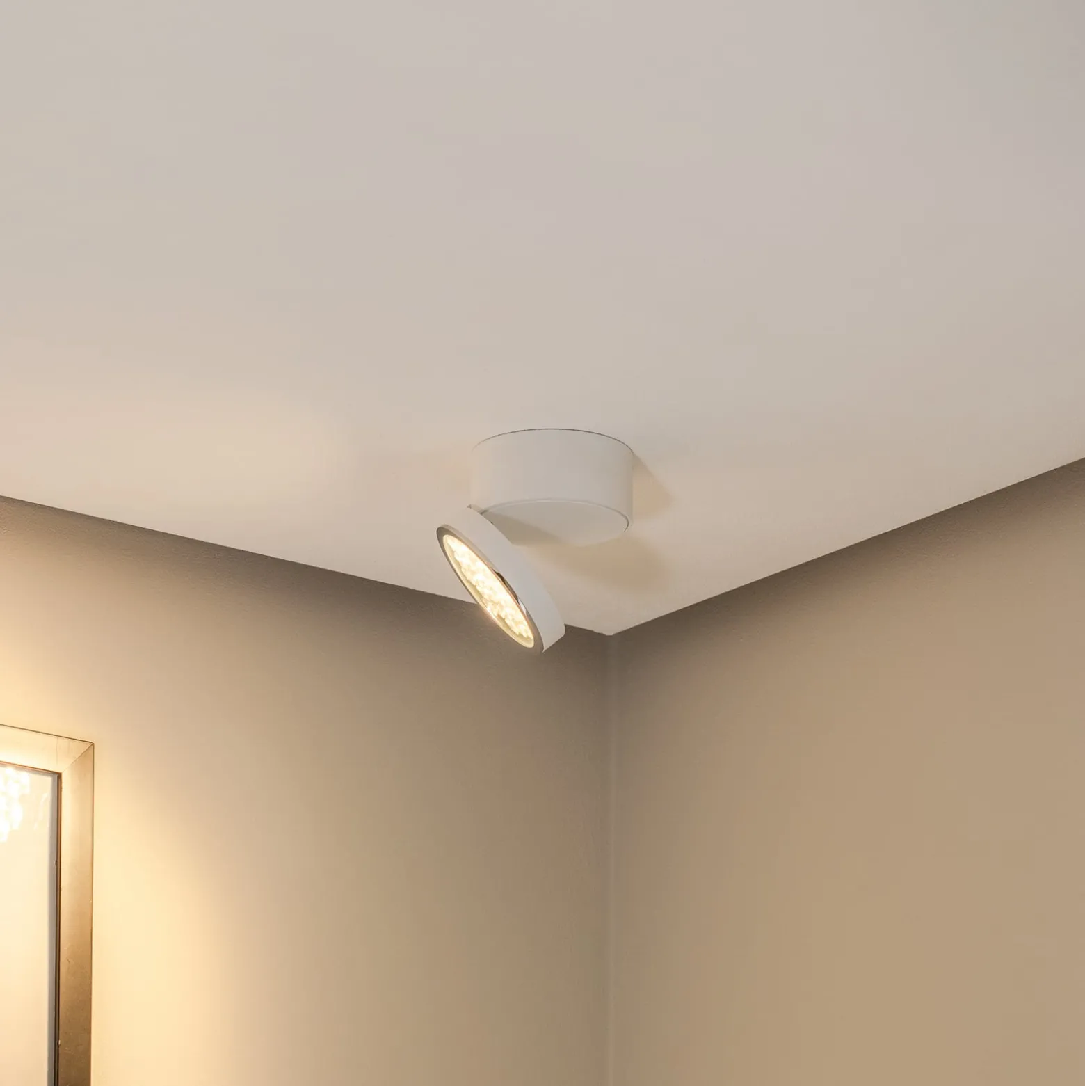 BEGA LED-Deckenstrahler 51312.1 weiß Metall DALI schwenkbar
