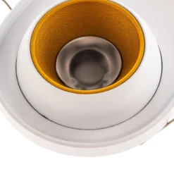 BEGA LED-Einbaustrahler Studio Line, weiß/messing, 2-fl.