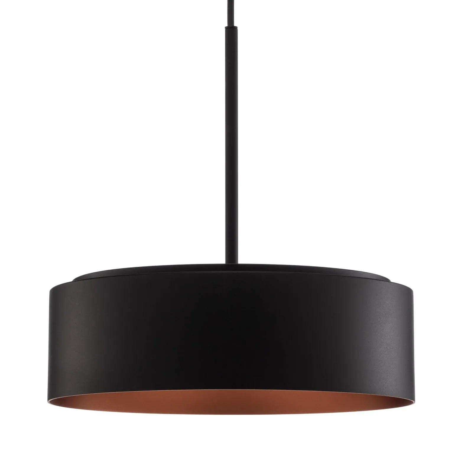 BEGA LED-Hängelampe Studio Line Ø 36 cm schwarz-kupfer DALI
