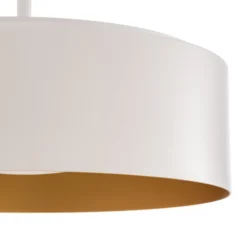 BEGA LED-Hängeleuchte Studio Line, Ø 36 cm, weiß-gold, DALI