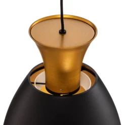 BEGA LED-Pendel Studio Line 51229, schwarz/messing, Ø 20 cm