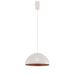 BEGA LED-Pendel Studio Line 50996, weiß/kupfer, Ø 35 cm