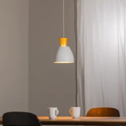 BEGA LED-Pendel Studio Line 51277, weiß/messing, Ø 20 cm