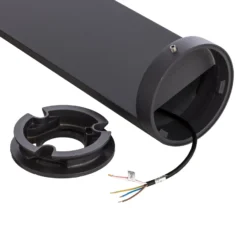 BEGA LED-Sockelleuchte 84749, grafit, Aluminiumguss, Glas
