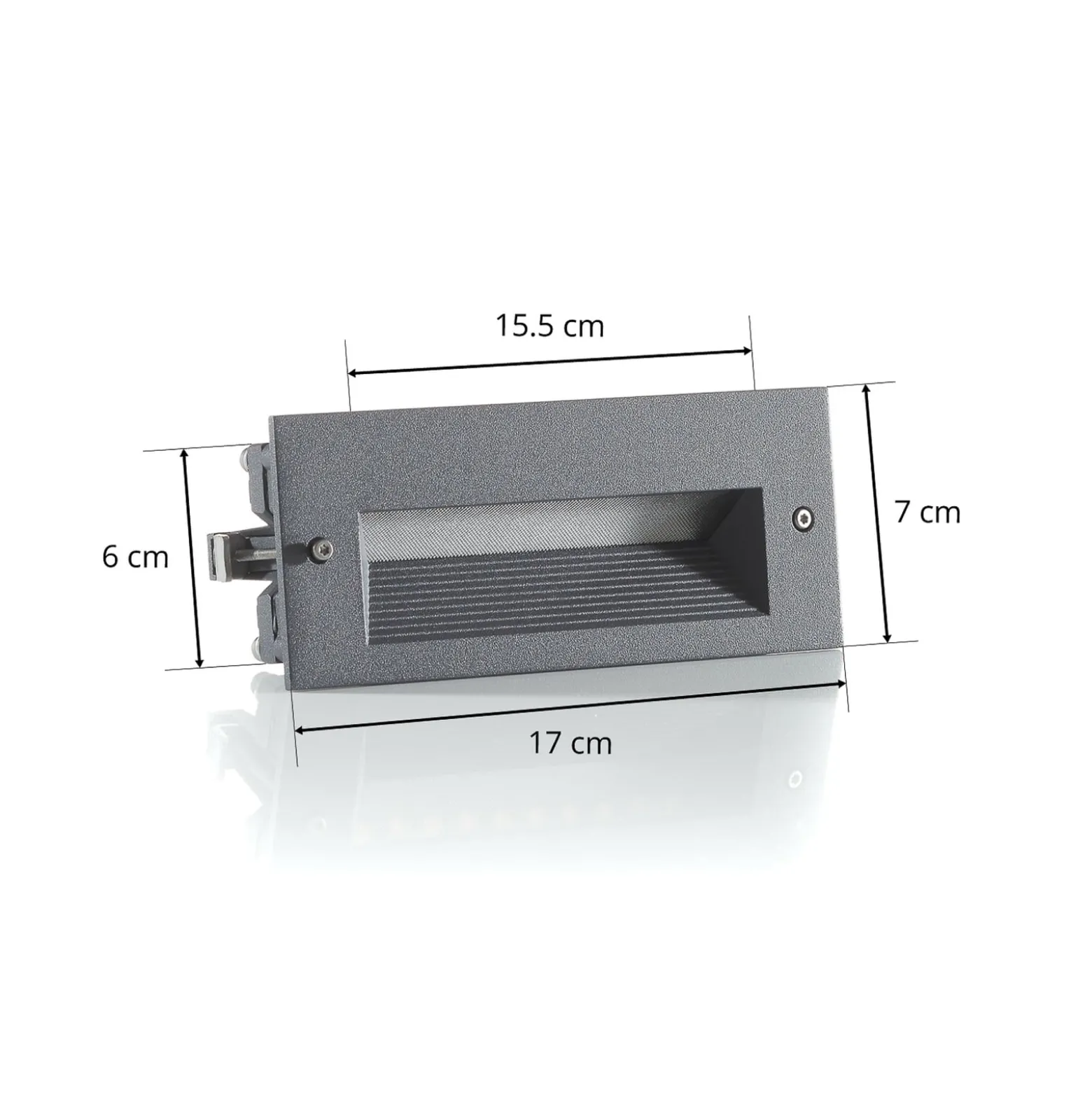 BEGA 33053 LED-Wandeinbau 3.000K grafit 17 cm