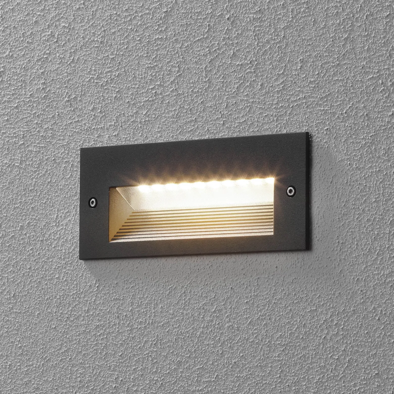 BEGA 33053 LED-Wandeinbau 3.000K grafit 17 cm