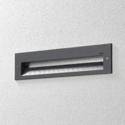 BEGA LED-Wandeinbaulampe 33055, grafit, 32 cm, IP65, CCT