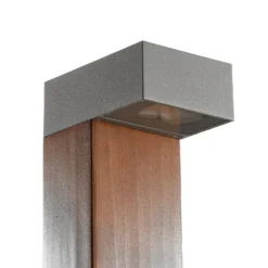 BEGA 84498 LED-Wegeleuchte, grafit, eckiger Kopf