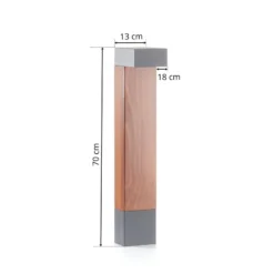 BEGA 84498 LED-Wegeleuchte, grafit, eckiger Kopf