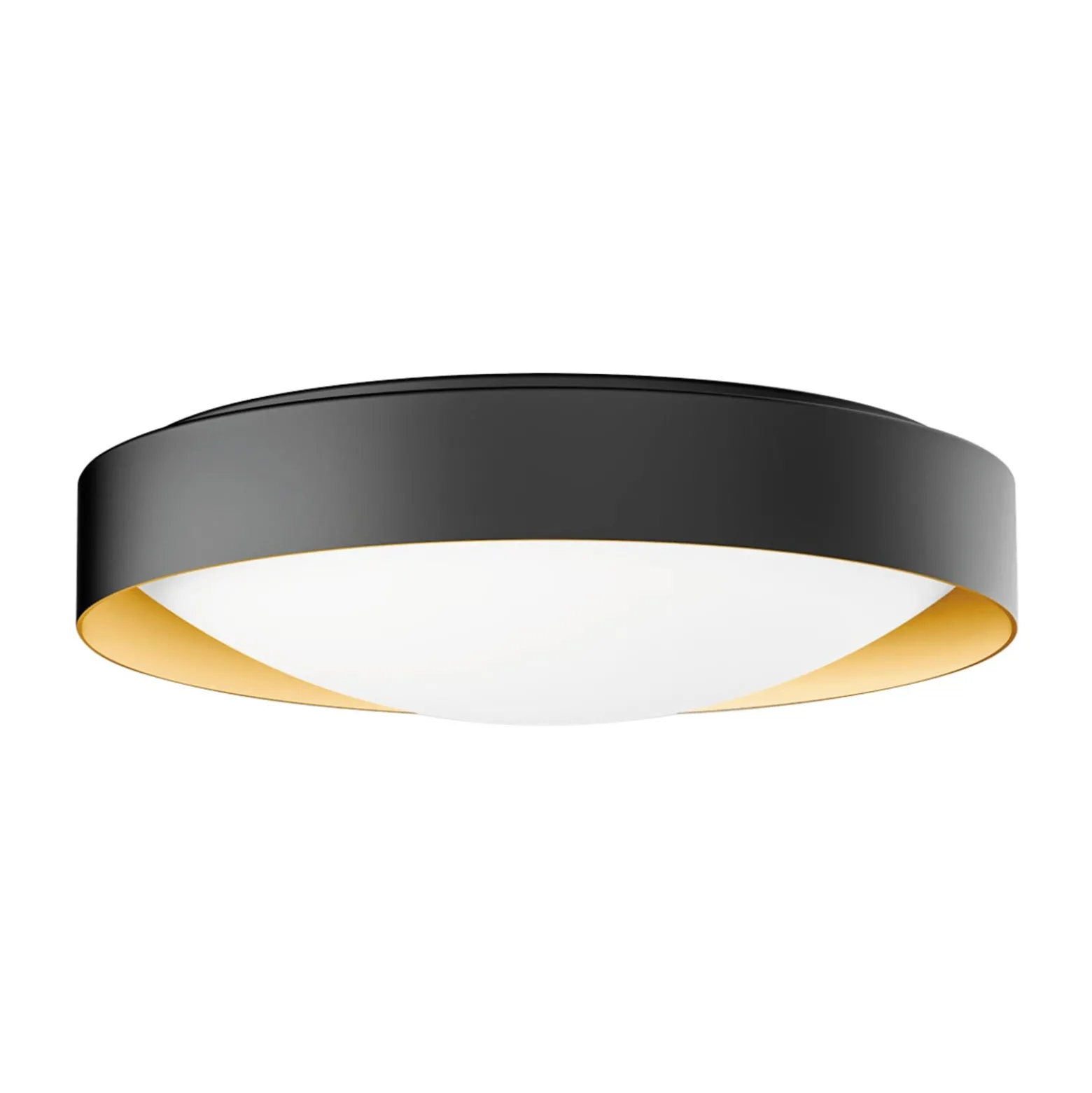 BEGA Studio Line Deckenlampe Ø36cm schwarz/messing