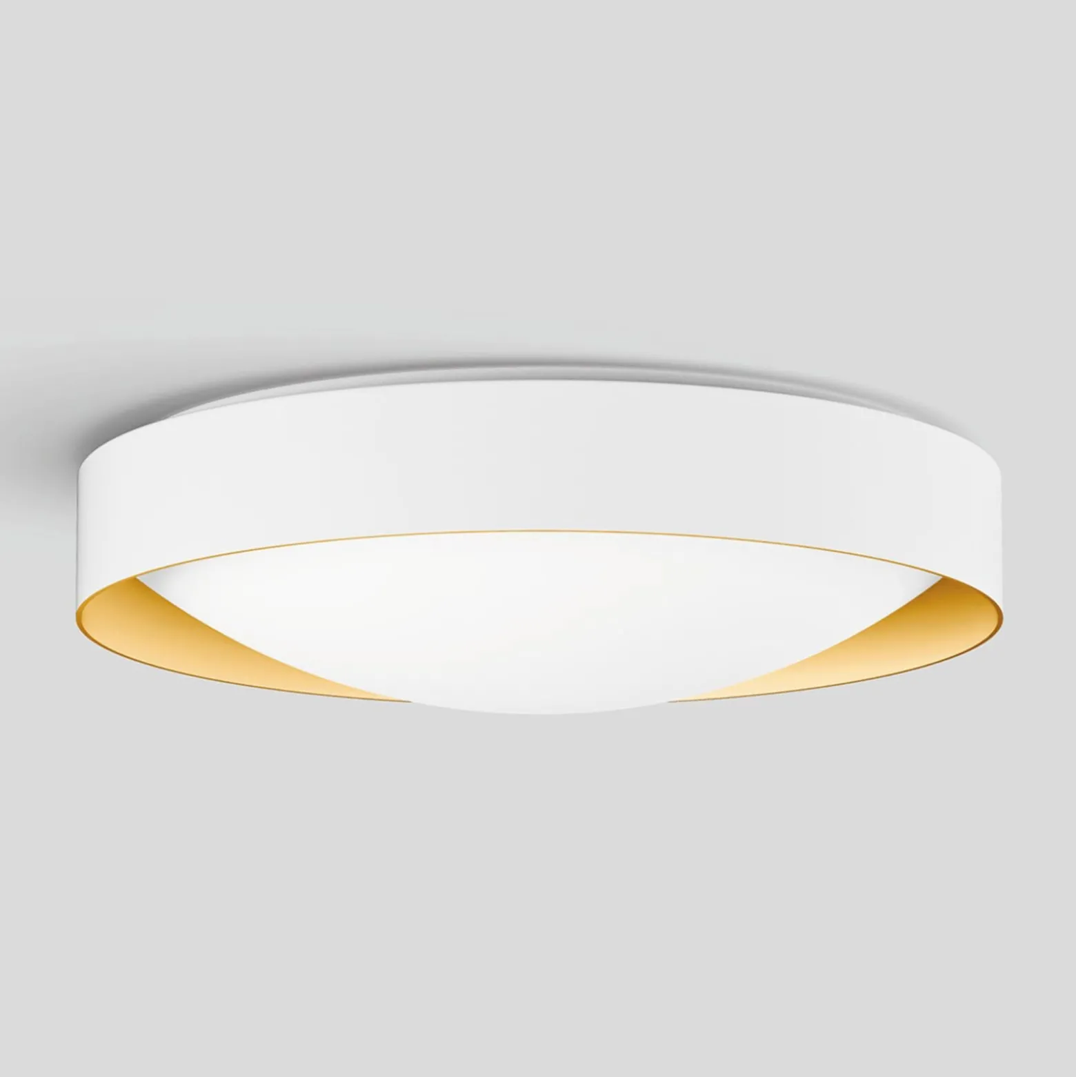 BEGA Studio Line Deckenlampe Ø36cm weiß/messing