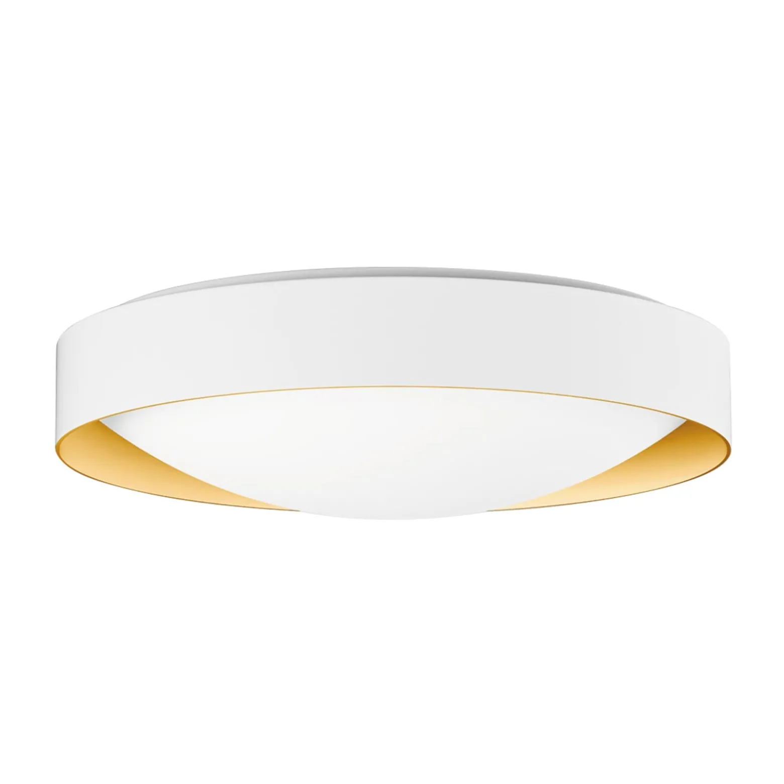 BEGA Studio Line Deckenlampe Ø36cm weiß/messing