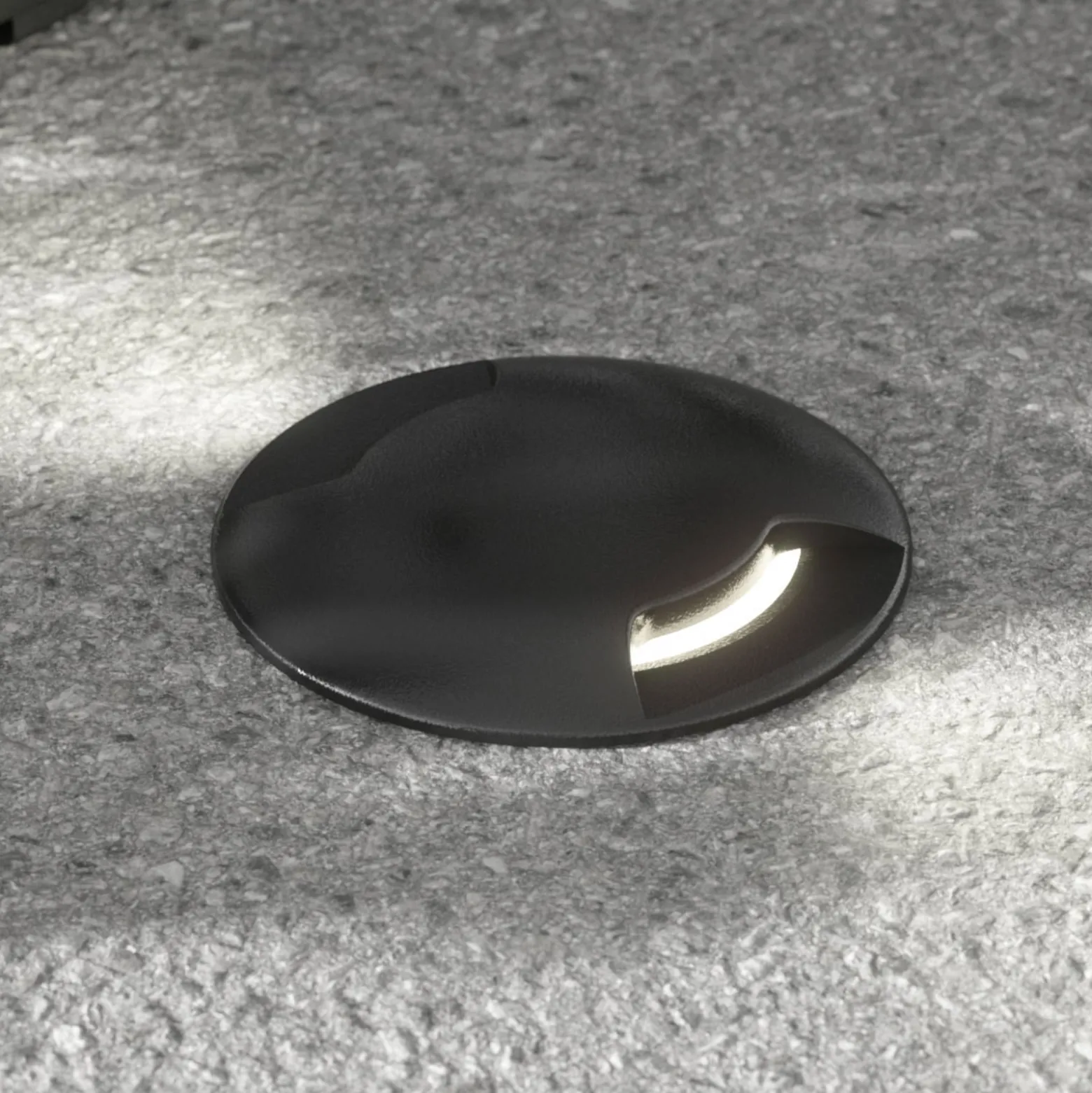 Boden-Einbaulampe Ceci 160-2L rund schwarz 10W CCT