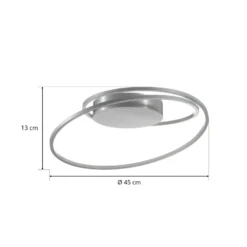 Bopp At LED-Deckenlampe aluminium 45cm