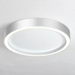 Bopp Aura LED-Deckenlampe Ø 40cm weiß/aluminium