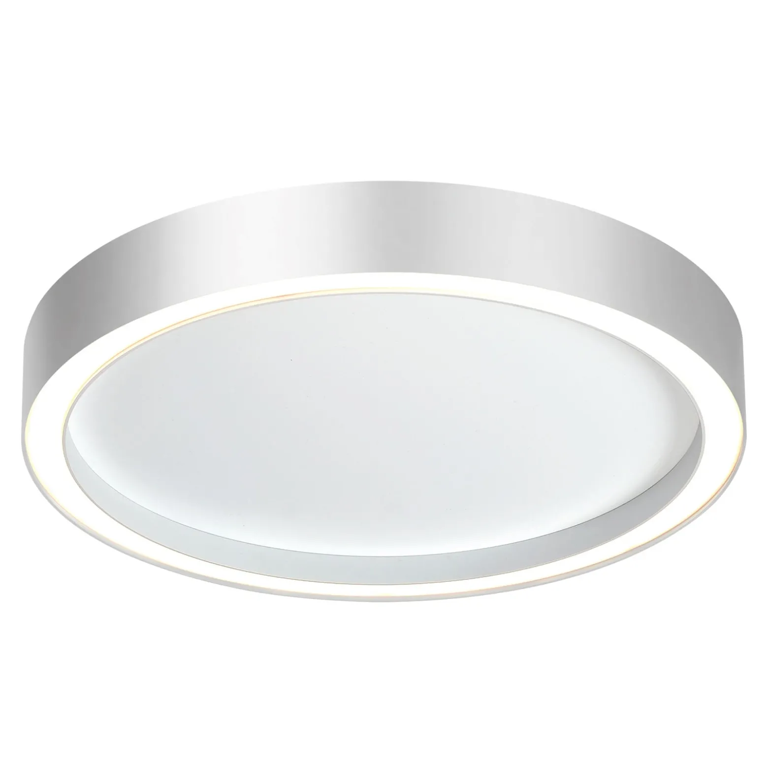 Bopp Aura LED-Deckenleuchte Ø 55cm weiß/aluminium