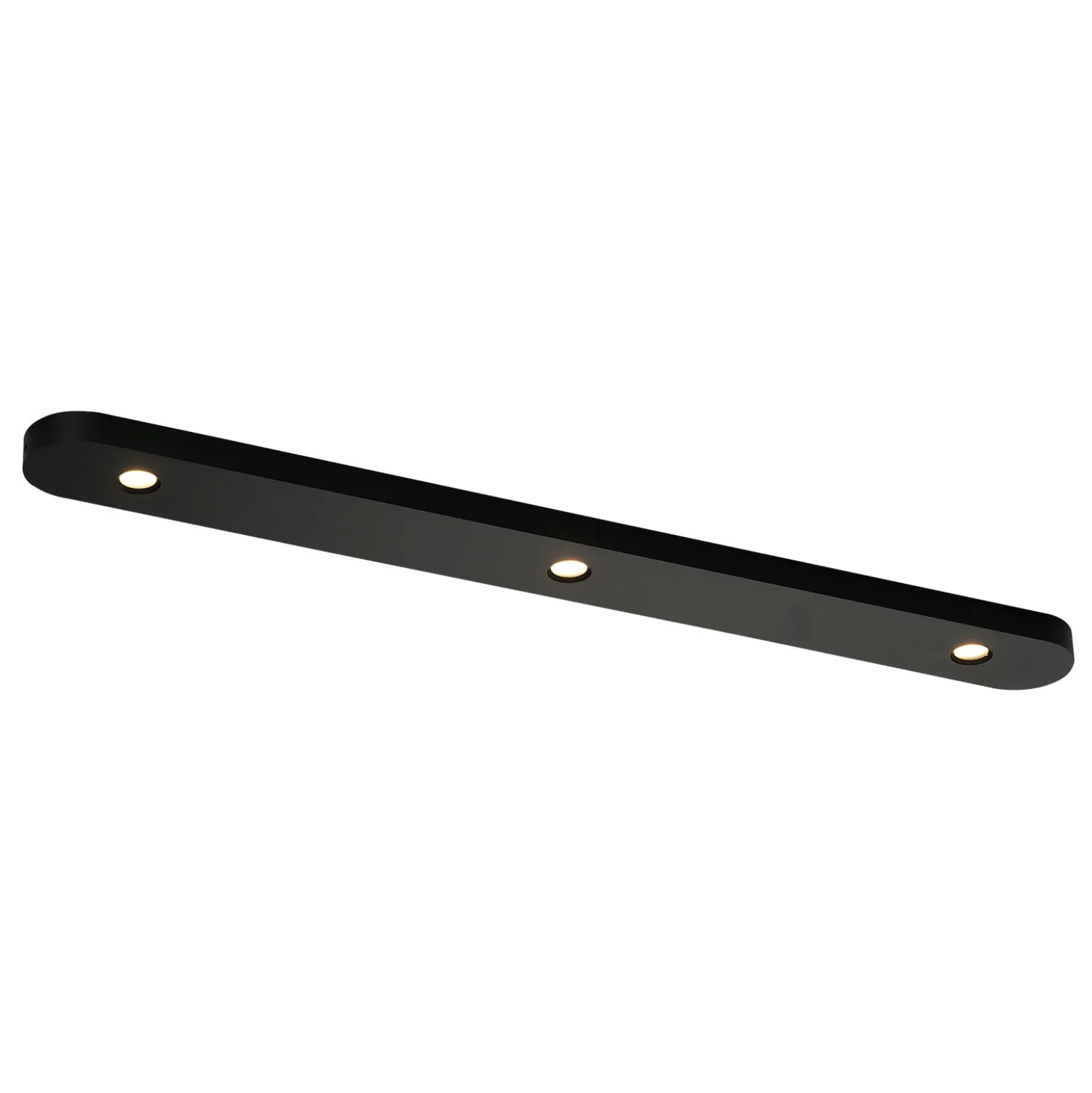Bopp Close LED-Deckenlampe dreiflammig schwarz