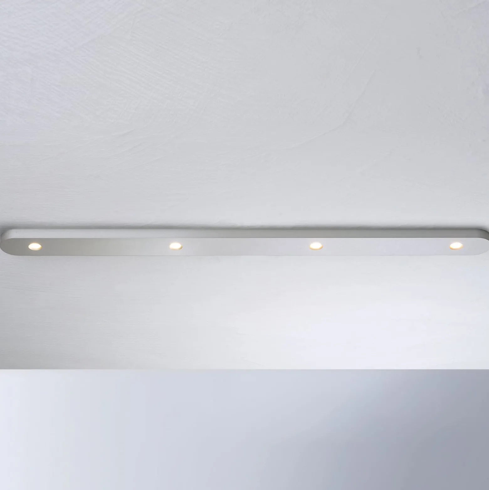 Bopp Close LED-Deckenleuchte vierflammig, alu