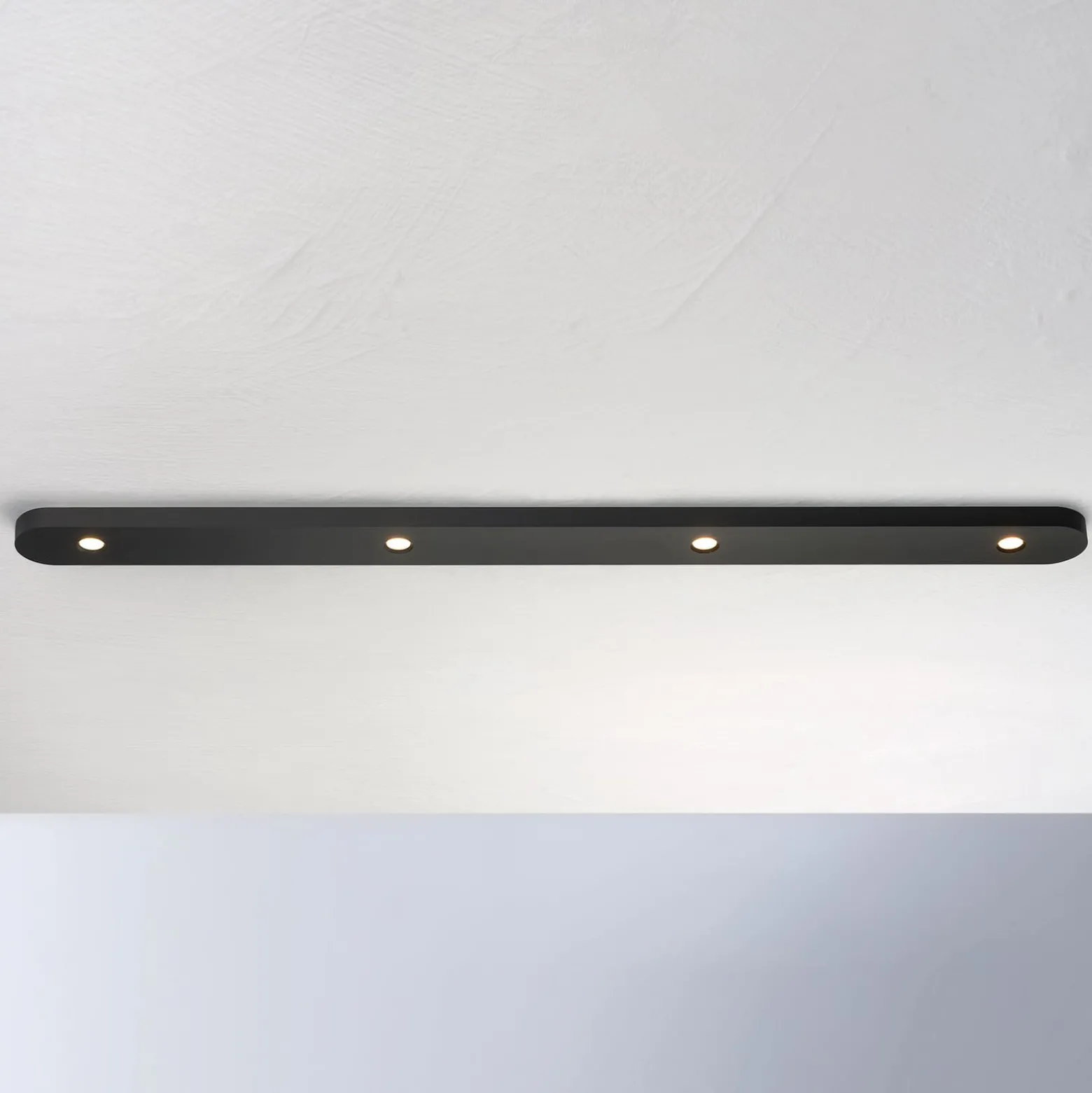Bopp Close LED-Deckenleuchte vierflammig, schwarz