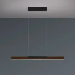 Bopp LED-Hängelampe Nano 2.0, Länge 100 cm, bronze/schwarz