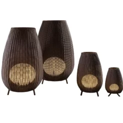 Bover Amphora 02 Terrassenleuchte, rattan brown