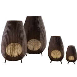 Bover Amphora 03 Terrassenleuchte, rattan brown