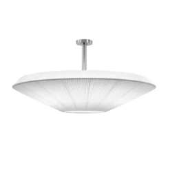 Bover Deckenlampe Siam 120, Höhe 61 cm, nickel/weiß