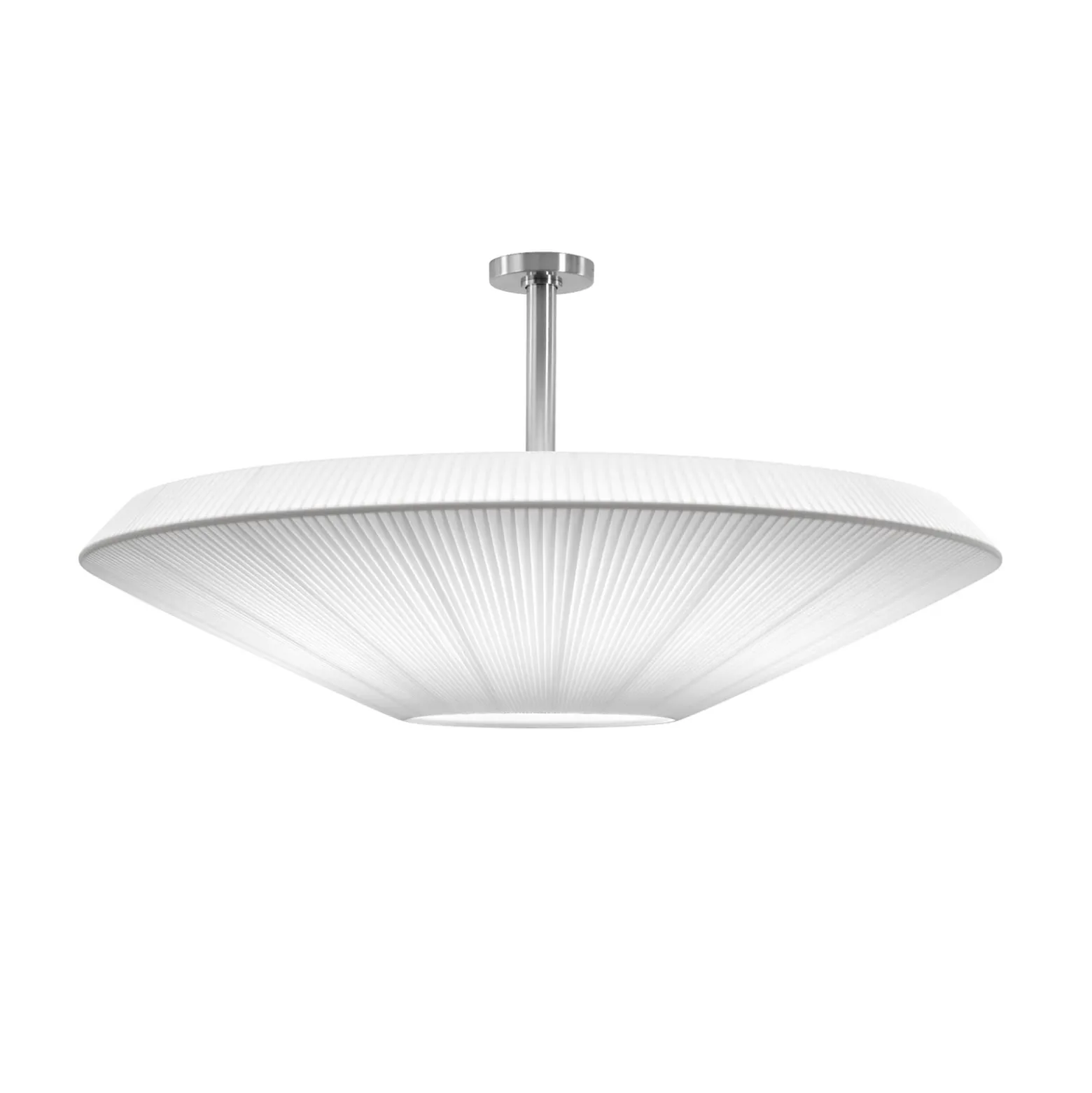 Bover Deckenlampe Siam 120, Höhe 61 cm, nickel/weiß