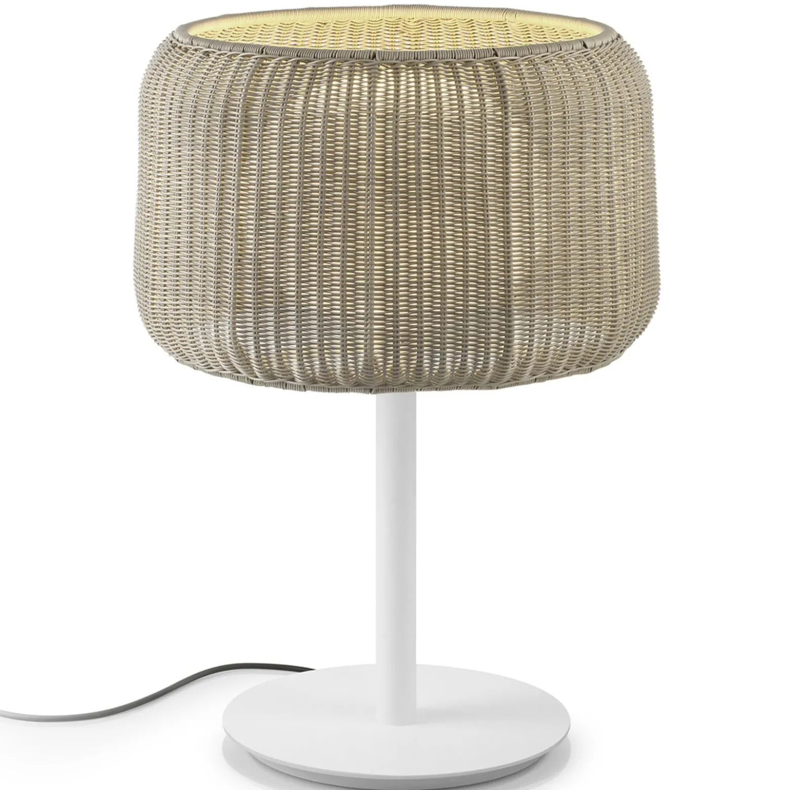 Bover Fora M - Außentischleuchte, weiß-beige