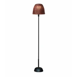Bover LED-Akku-Stehlampe Atticus 114, grafitbraun/braun