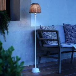 Bover LED-Akku-Stehlampe Atticus 114, naturweiß/beige