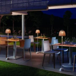 Bover LED-Akku-Stehlampe Atticus 114, naturweiß/beige