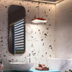 Bover LED-Einbau-Hängelampe Valentina S24, terracotta/weiß
